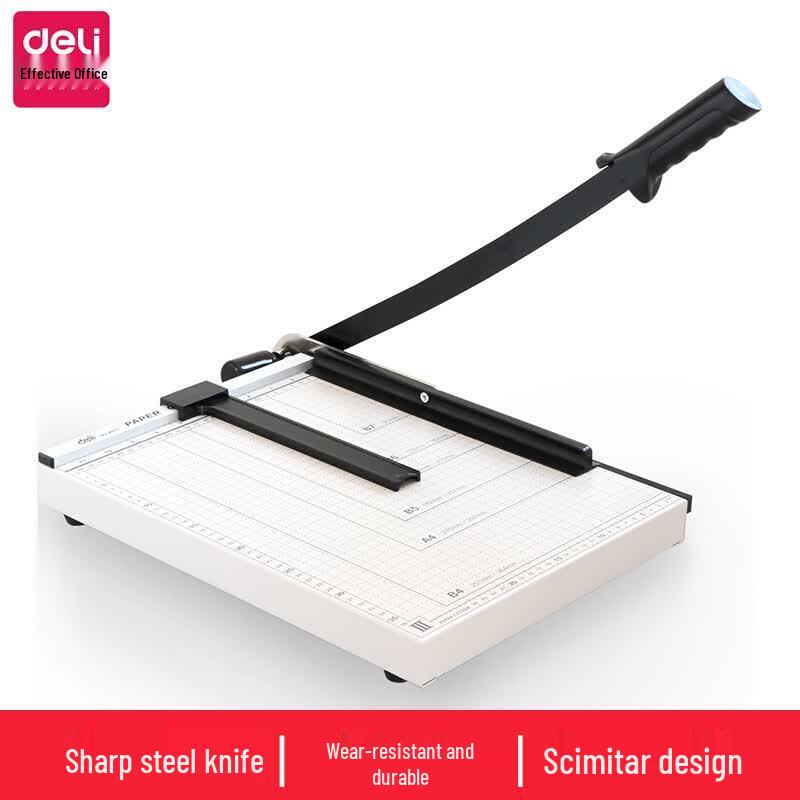 Deli 8013 Steel Paper Cutter (380mm x 300mm) CN plug (adapter included)
