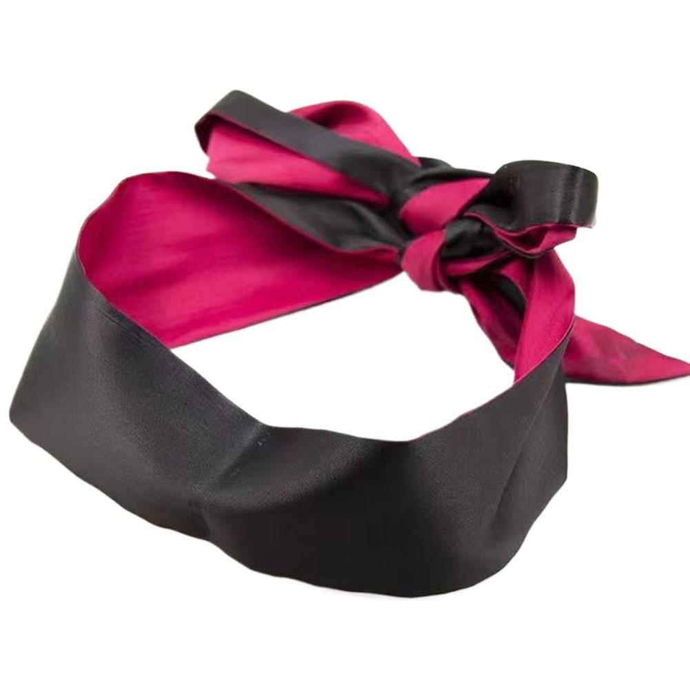 1PCS Satin Blindfold Eye Mask Soft Imitation Silk Sleep Band Comfortable Tie Design BDSM Adult Sex Toys Intimate Play Accessory