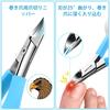 CGBE Nail Clippers for Ingrown Clippers for Thick Nail File and Nail Lifter For Hands and For the Toenail Stainless Steel Blue Clippers, Nippers,