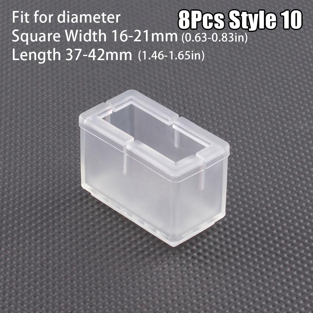 8 Stück Anti-Rutsch Tisch- und Stuhlbein-Kappen Verschleißfeste Möbelbeine Bodenschutz-Pads Verdickte PVC Transparente Beinabdeckungen