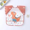 0-3Y Baby Burp Clothes Waterproof Eating Smock Infant Toddler Baby Cartoon Sleeveless Art Apron Animal Smock Soft Baby Bib