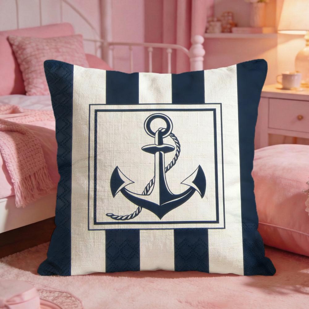 Oocean Sailor Cushion Cover Premium Comfort Reversible Pillow Cove Two In One Design For Any Room  Car Interior
