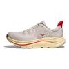 HOKA ONE ONE CLIFTON 10 Running Shoes Women's Lime Gray/Fiery Red Sneakers 1162031-SCCC