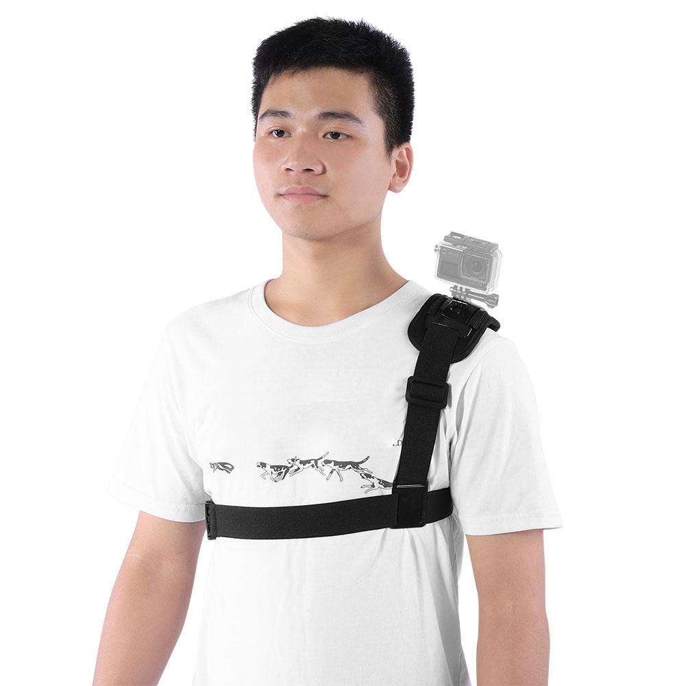 Adjustable Single Shoulder Chest Strap Harness Mount Adapter for Gopro Action Camera