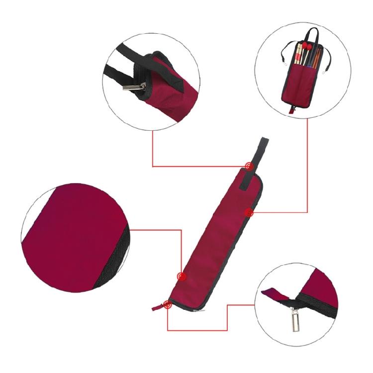 Drumstick Storage Bag Large Capacity Mallet Bag Hanging Drumstick Holder Durable
