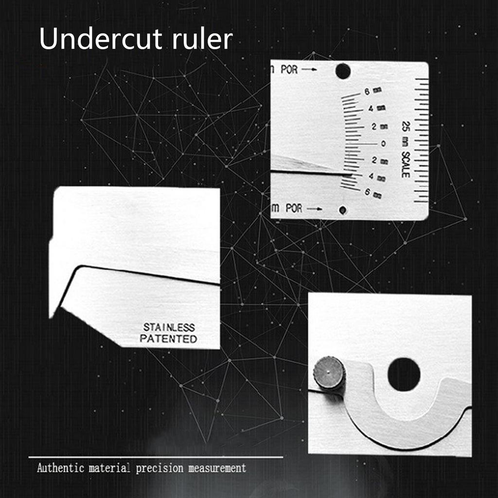 Durable V-Wac Welding Gauge Weld Seam Biting Edge Undercut Inspection Gage Measuring Tool Woodworking Handtool Carpentry