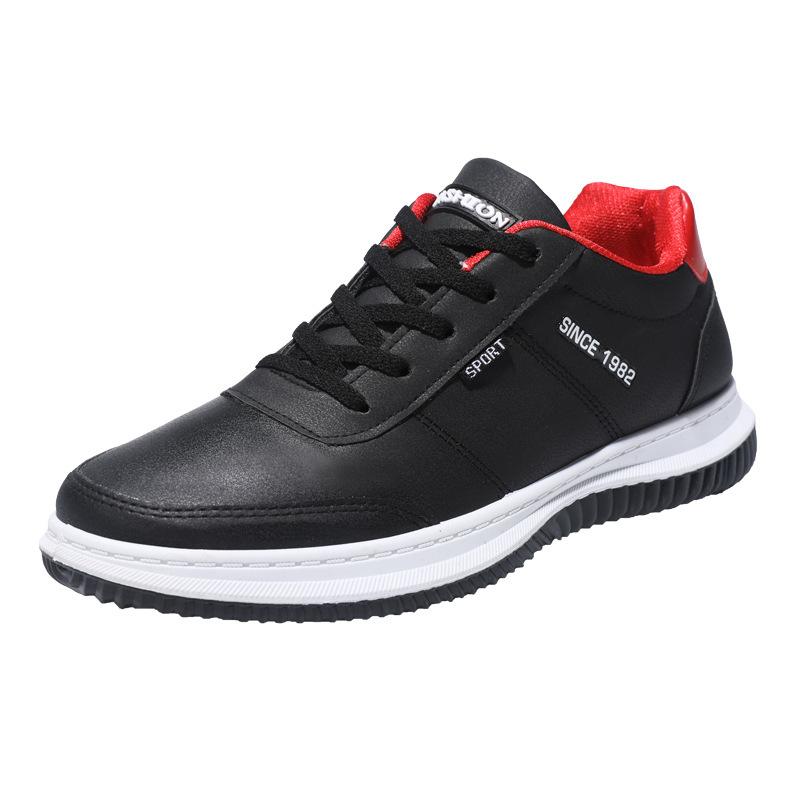 

Простые и модные кожаные туфли мужские, весенние, новые, с плоской подошвой, дышащие, мужские туфли, импортные, легкие, модные, повседневные, для сноуборда, мужские туфли 39