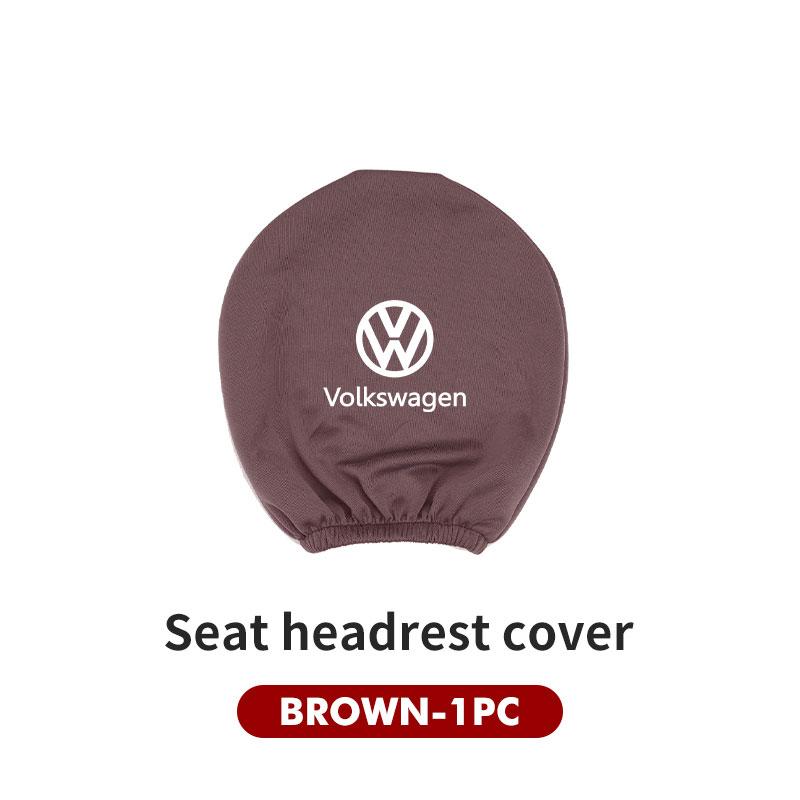 RUN1 For Volkswagen VW Car Seat Headrest Pillow Anti-Dirty Protective Cover Dustproof Scirocco Passat Polo B5 B6 B7 CC Tiguan Sharan