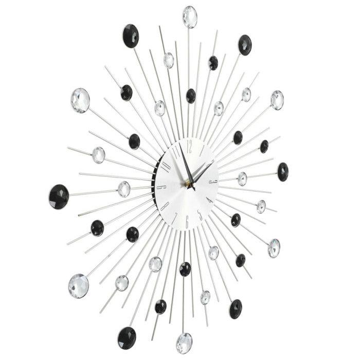 VidaXL Horloge Murale avec Mouvement à Quartz Design Moderne 50 cm Décoration 50641