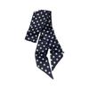 Polka dot silk scarf, long strip, high-end sense, summer retro binding, ribbon, streamer, multi-purpose, small scarf, headscarf, headband, belt.