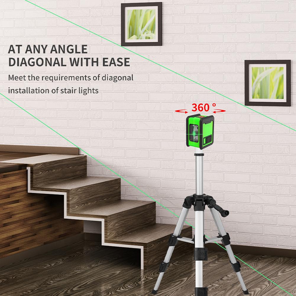 UYANGG 2 Lines Laser Level Self Levelling Green Beams Laser Horizontal & Vertical Cross-line High Precision Laser Leveling Tool