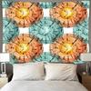 Nordic Musical Note Tapestry Colorful Background Cloth Art Home Bedroom Decor Hanging Cloth Digital Printing Mural Tapestries