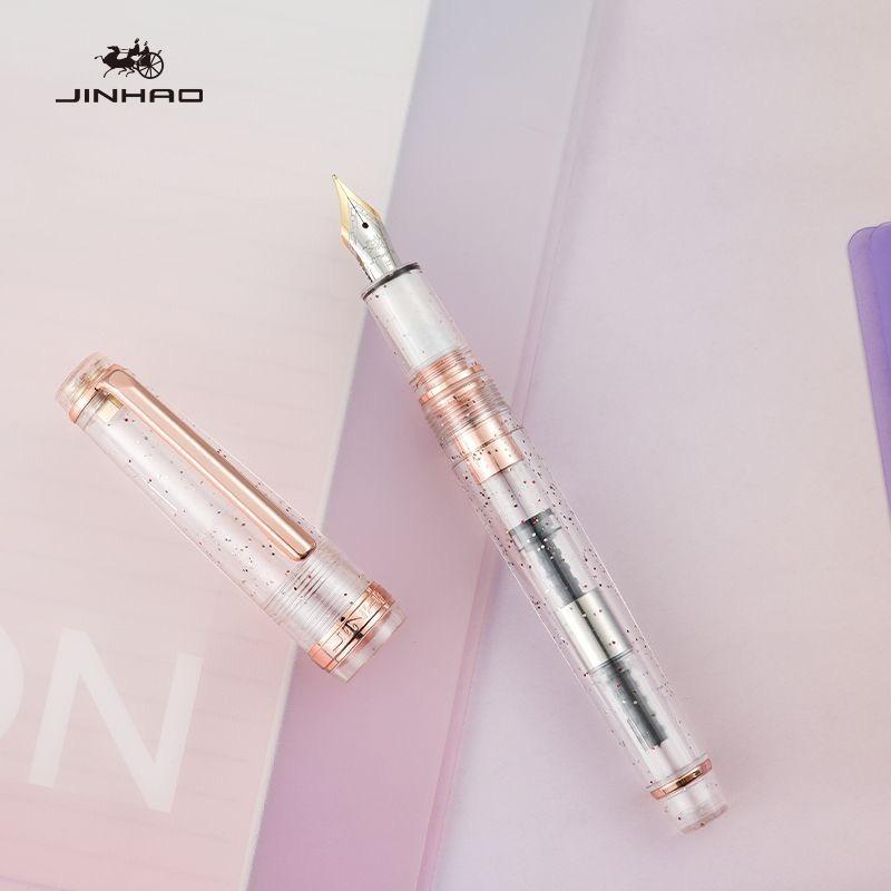 2026 Limited Colors JINHAO 82 Fountain Pen Rose Gold Clip EF/F/M Macaron Color Calligraphy Pen Stationery School Office Supplies