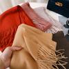 Winter Warmer Imitation Kaschmir Schal Damen Luxus Druck Pashmina Schal Wickel Halstuch Weiblich Bufanda Echarpe Design Stirnband