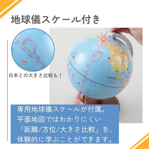 Raymay Fujii Globe, Teacher Recommended for Elementary School Students, 20cm OYV11