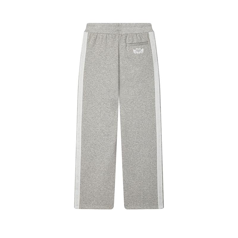 New FILA MILANO Italian Luxury Sports Collection Knitted Sweatpants Women's Fresh Heather Gray F11W445601FMG