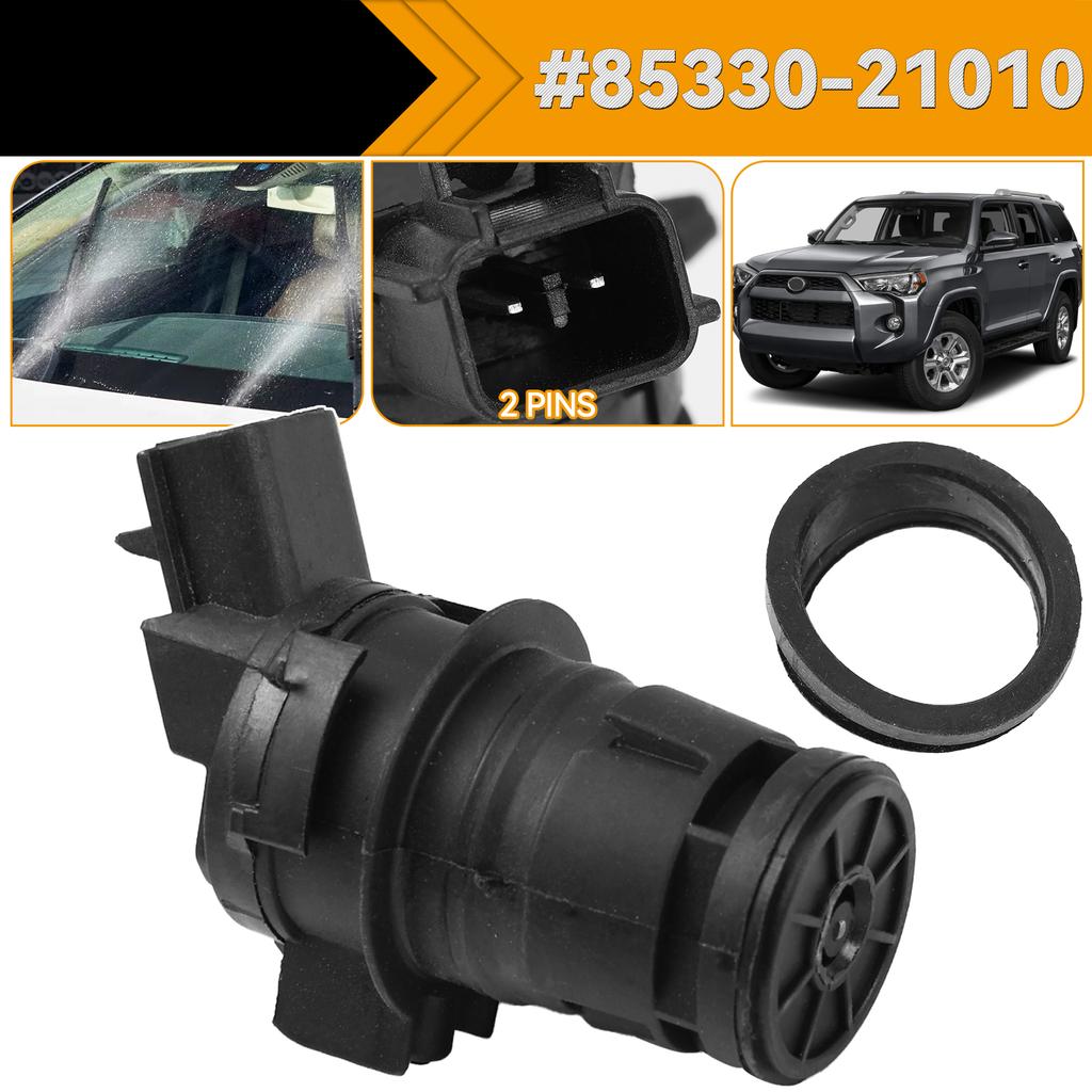 Bilvindrutetvättpump för Toyota Camry Corolla Highlander RAV4 Tundra Lexus Honda Accord 8533021010 85330AE010 85330-21010