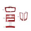 Red Carbon Fiber Central Console Cover Trim For Infiniti FX35/37/50 QX70