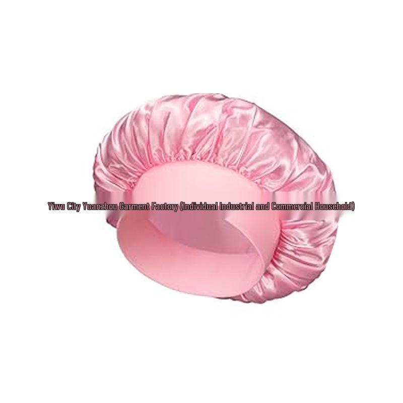 Women's Wide Brim Satin Sleep Cap – High Elasticity Hair Care Beauty Hat