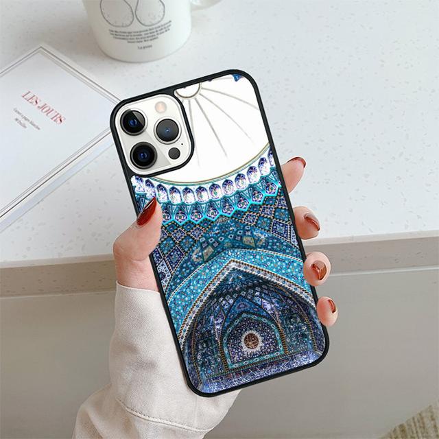 

Islam Muslim Mosque Phone Case For iPhone 17 Air 14 15 16 13 12 Cover For Apple 14 15 16 Pro Max Plus Coque iPhone 14