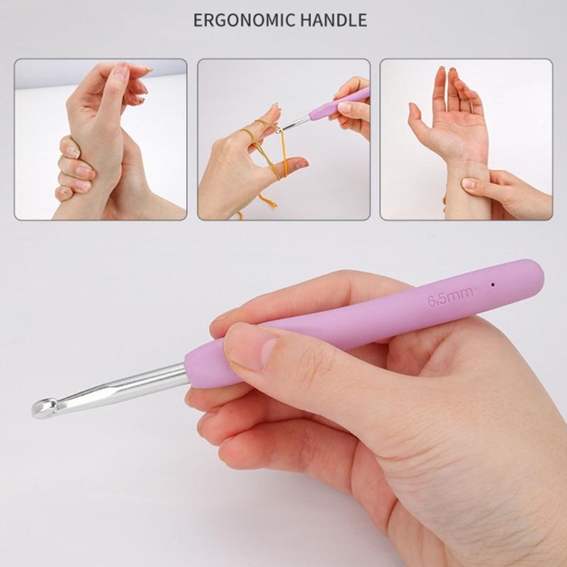 Crochet Hook Set Stitching Markers Knitting Needle Knitting Markers Large Eye Sewing Needle Knitting Accessories