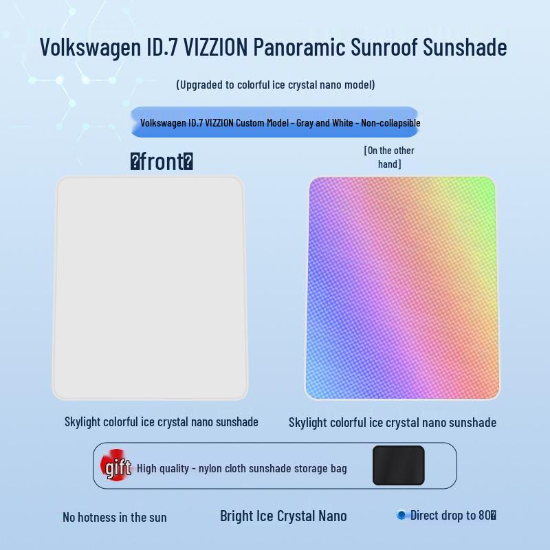 

Volkswagen ID.7 VIZZION Crystal Ice Люк Сонцезахисна шторка Навіс