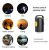 Camping Lantern Outdoor Lighting 10400 mAh Power Bank Bluetooth Speaker Yellow