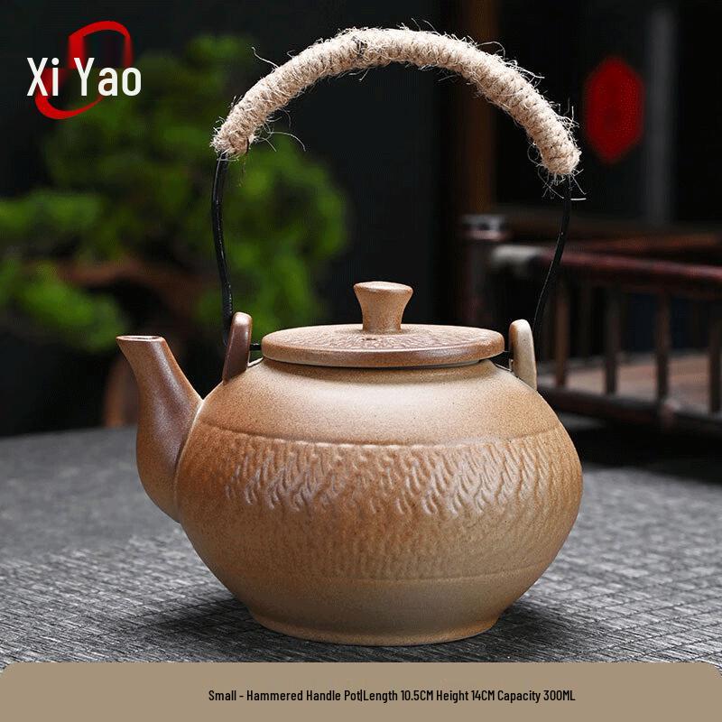 Handcrafted Ceramic Open Flame Tea Kettle & Warmer