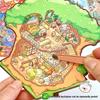 Creative 2.5D Scenery Stickers: Handmade 3D Layered Miniature Scenes for Bullet Journal Decor