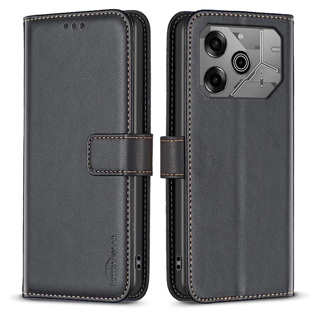 BINFEN COLOR BF17 For TECNO Pova 6 5G/Tecno Pova 6 Pro 5G Case Leather Flip Wallet Phone Cover