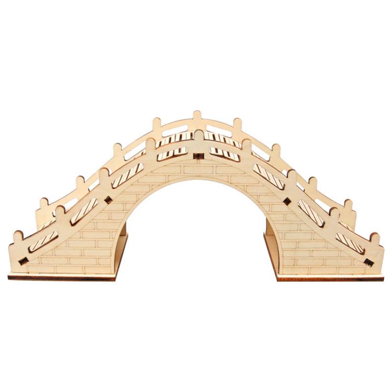 Technology Small Production Wooden Arch Bridge Children Primary School Students Scientific Experiment Small Invention Creative Handmade Diy Material