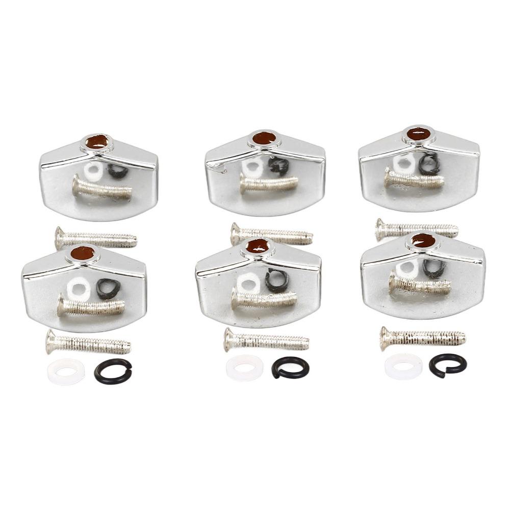 12PCS Silver Color Acoustic Guitar Buttons Guitar Machine Heads For Acoustic Guitar