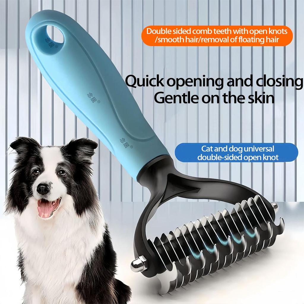 Teddy Detangling Dog & Cat Comb - Double-Sided Hair Brush Artifact