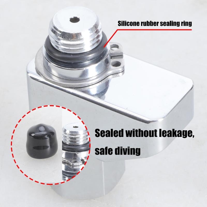 High Pressures Port Adaptor Low High Pressures Scubas Diving Swivels Connector for Diving Equipment Connection