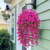 1pcs Artificial Hanging Morning Glory Flowers Simulation Fake Flower Outdoor Gardens Porches Patios Decor Wedding Decoration