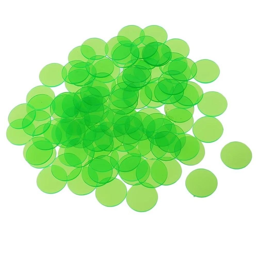 100Pcs Plastic Bingo Chips Colorful Math Manipulatives Gifts Counting Chips Sorting Activities