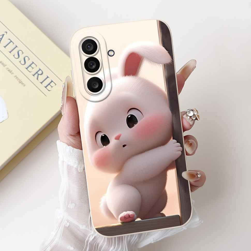 For Samsung Galaxy M56 5G 6.73" Case Cute Cartoon Animal Bow Soft Silicone Cover For Samsung M56 SM-M566B/DS Bumper Phone Shell