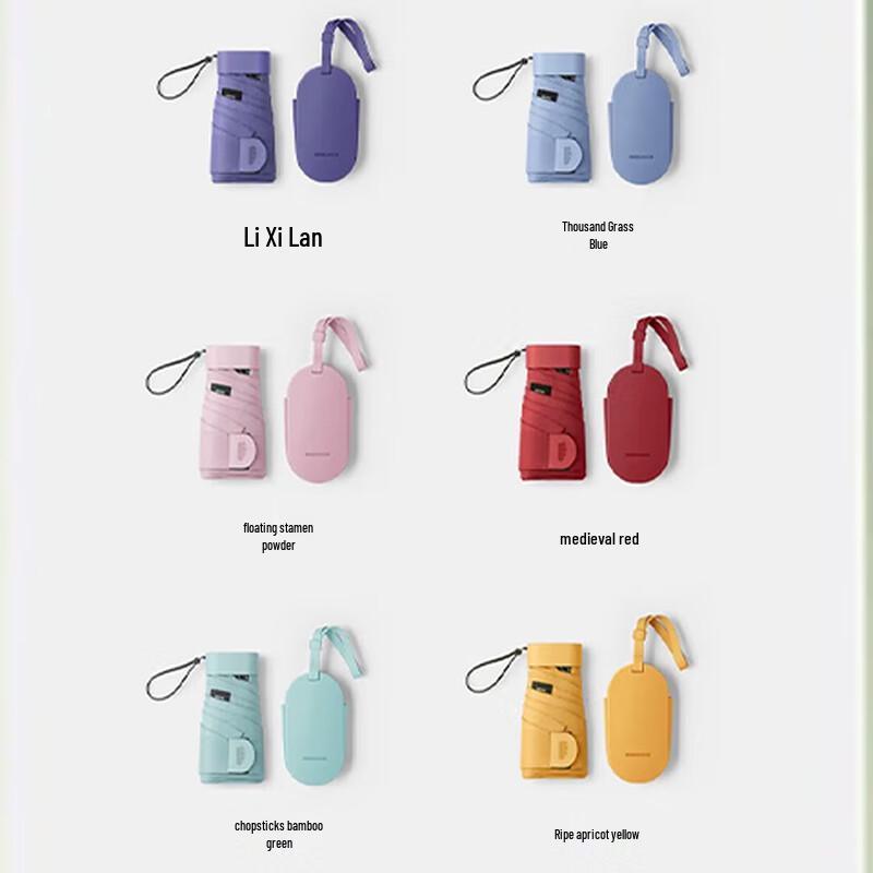 Beneath the Umbrella Portable UV Protection Six-Fold Sun/Rain Umbrella