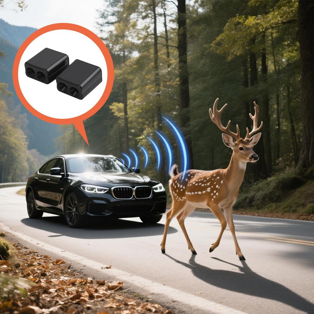 Deer Whistles For Cars 1 Pair Ultrasonic Horn Deer Alerts Warning Devices For Night Highway Camping Road Trip Driving Commute