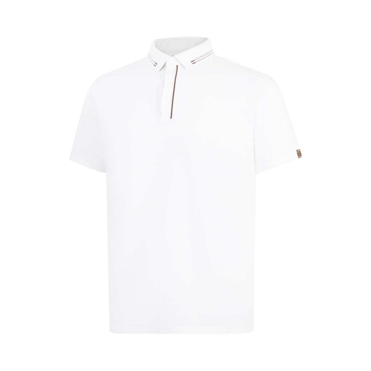 Li Ning Модная дышащая рубашка-поло мужская верх Белый APLW477-1 S