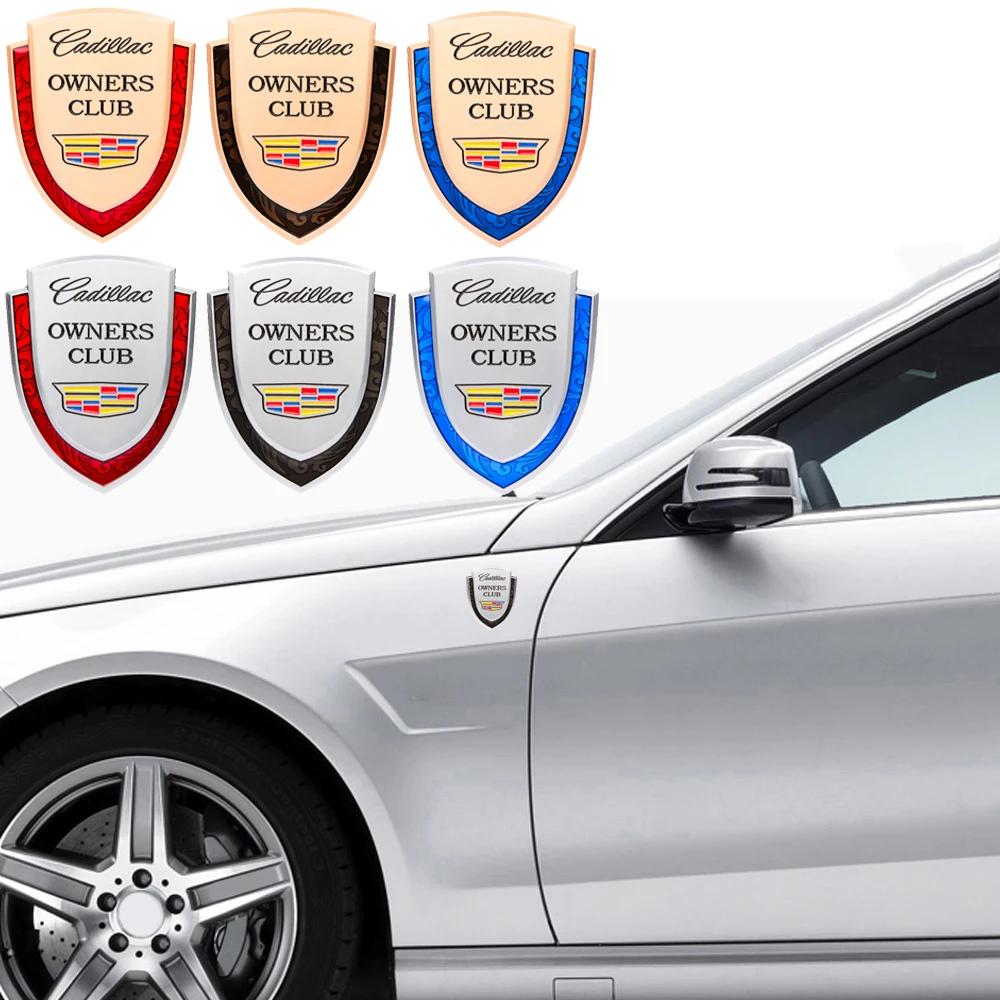 Car Logo Shield Emblem Badge for Cadillac Seville XT4 CT4 CT5 ATS SLR STS EXT CTS Escalade Coupe Auto Side Sticker Accessories