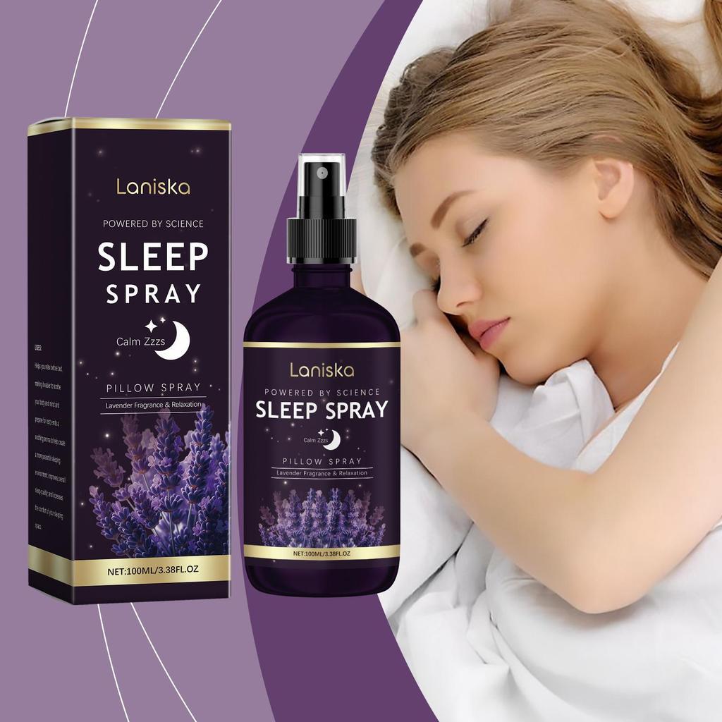 Lavender Deep Sleep Pillow Spray 100ml Relieve Stress Anxiety Help Sleep Fresh Spray
