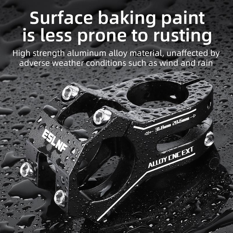 ESLNF 31.8 Stem 45mm Bike Short Stem Aluminum Mountain Bicycle Handlebar Stem for Bicycle Road Bike MTB BMX