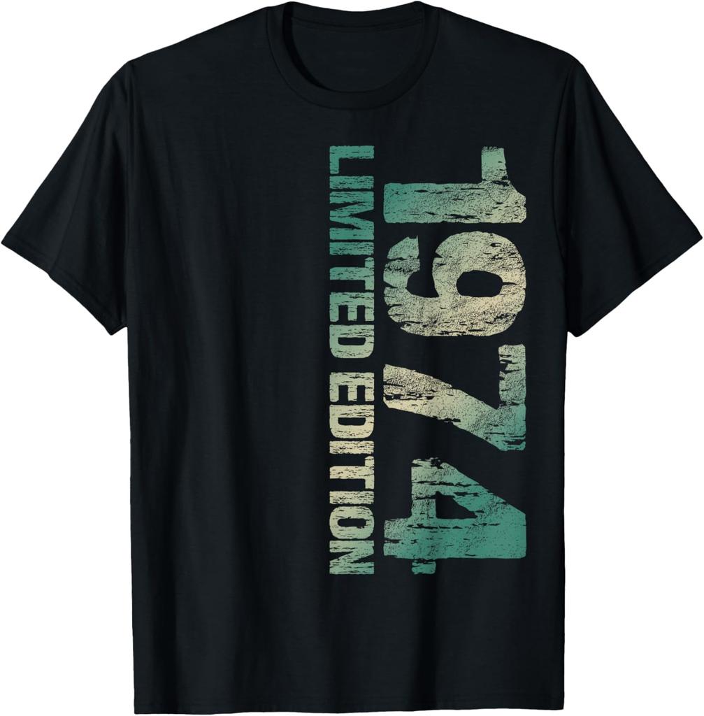 Limited Edition 1974 51th Birthday Born 1974 T-Shirt Print Original Design Gifts T Shirts Mens Clothing Camisas Streetwear