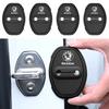 QLT4 Stainless Steel Car Door Lock Cover Protective Case for Skoda Octavia KAMIQ KODIAQ SUPERB RAPIDFABIA YETI Wheel Sticker Styling
