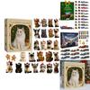 Cat Lovers Advent Calendar Christmas Countdown Toy With Felt Material For Cat Enthusiasts