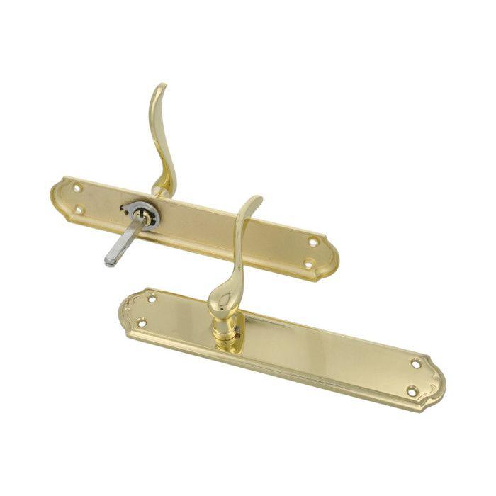 AMIG | Poignées sur plaque ALFA | 248 x 44 mm | Acier / Zamak | Laitonné