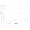 R Back Cushion PUTTEN 100percent  Polyester Wine Red 70 x 40 x 10 cm