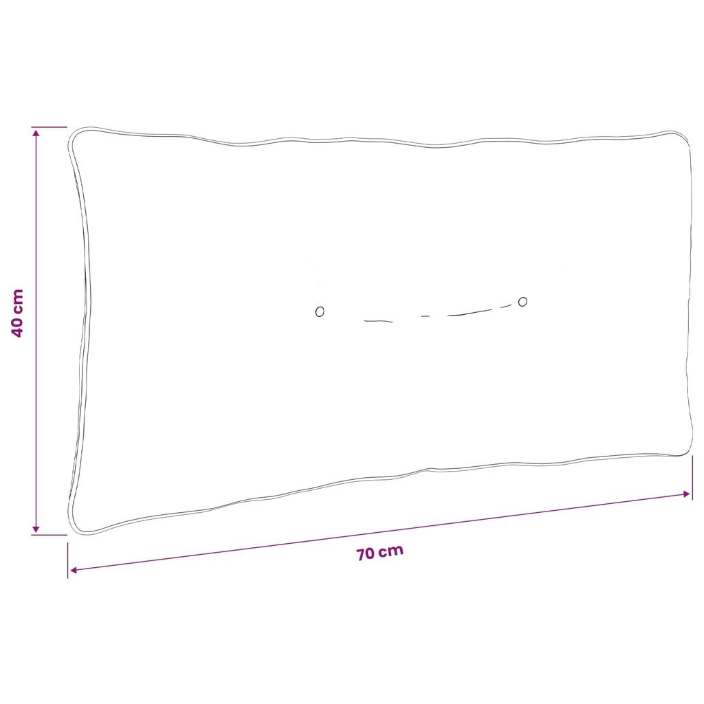 R Back Cushion PUTTEN 100percent  Polyester Wine Red 70 x 40 x 10 cm