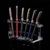 2 Pcs 6-Slots Pen Holder Vertical Pencil Holder Desk Organisers Pen Display Stand Eyebrow Pen Stand Desk Accessories